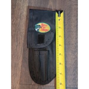 Bass Pro Shops Knife Sheath Case Black Nylon Fishing‎ Hunting Gear